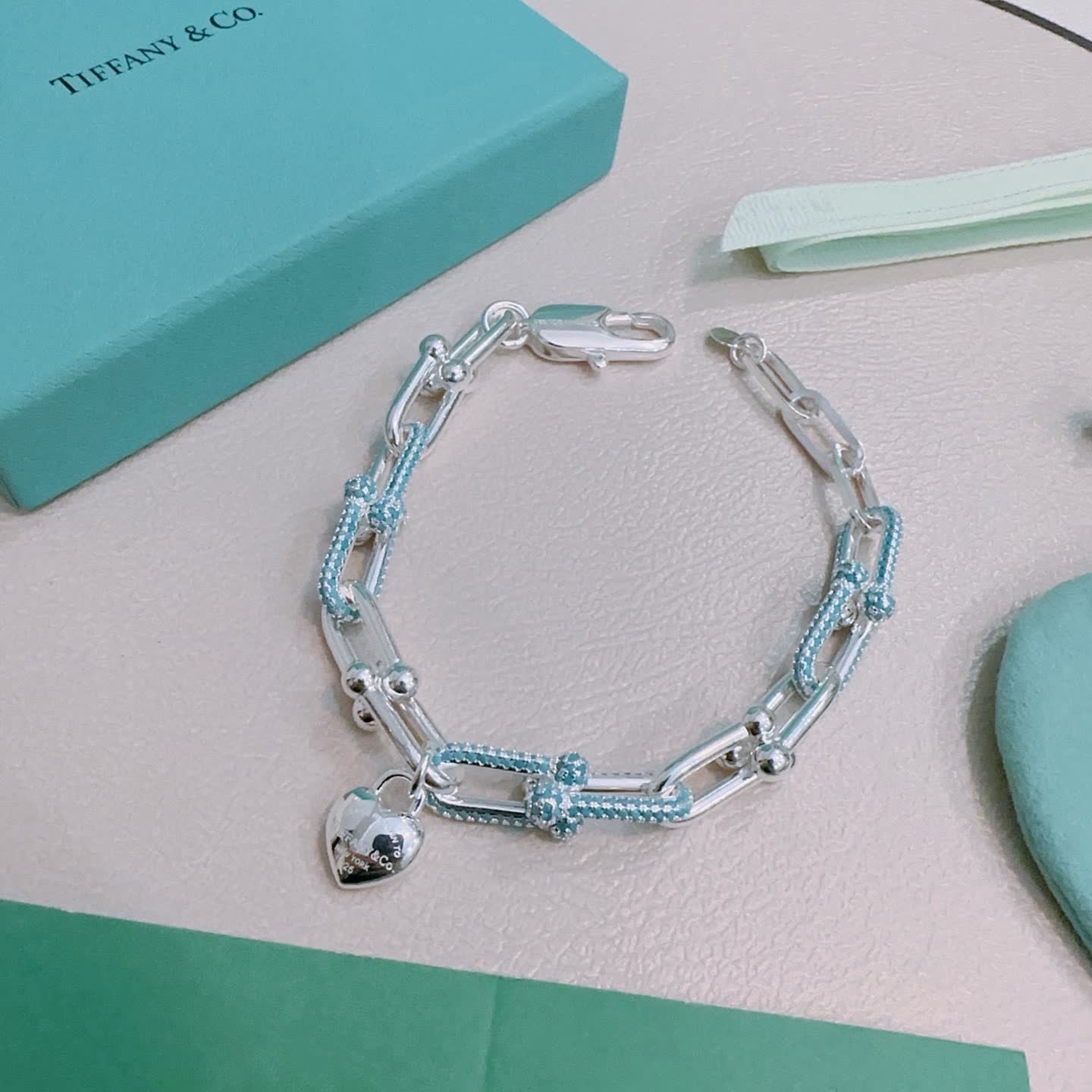 Tiffany & Co. Blue Box Charm Bracelet